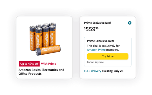 One of Amazon's sponsored products with the exclusive Prime Day Invite-Only sale