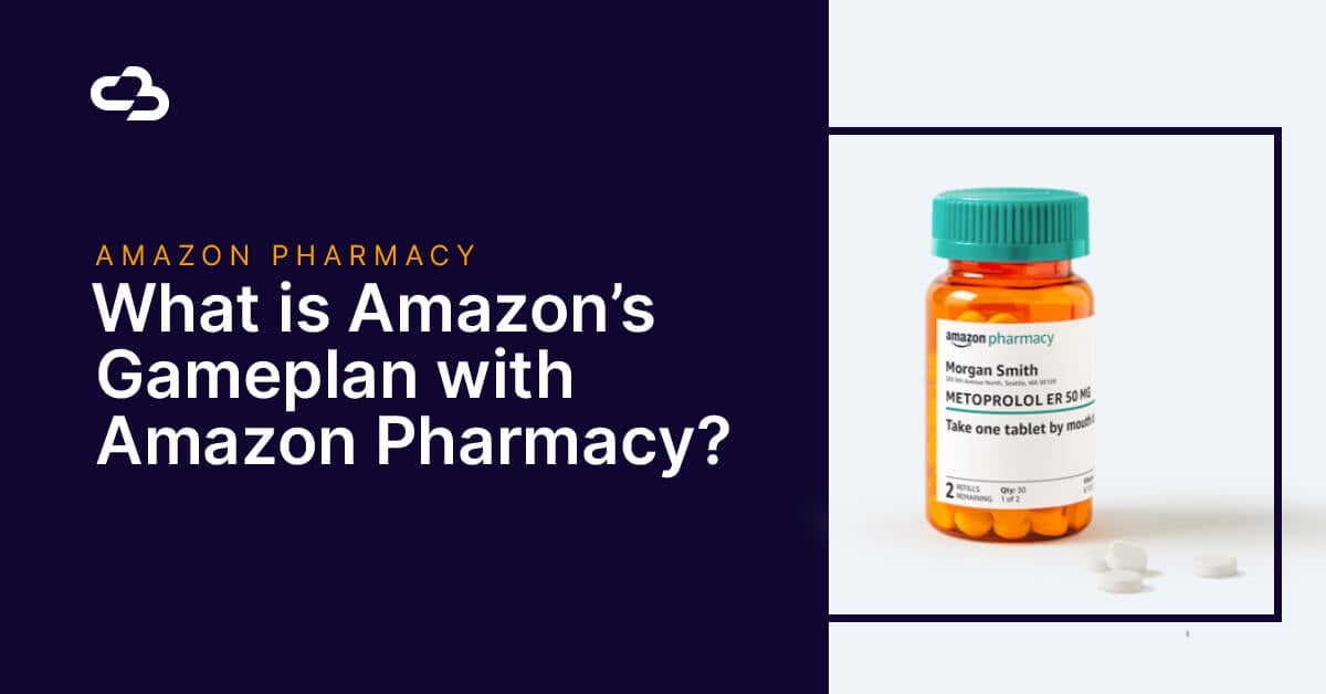 Channel Bakers header image of Amazon Pharmacy pill container with title saying, "What is Amazon's Gameplan with Amazon Pharmacy?"