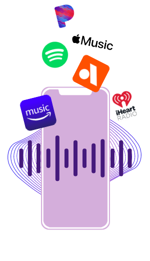 We can place audio ads on Apple Music, Spotify, Amazon Music, iHeart Radio, Pandora, and many other channels and sites. 